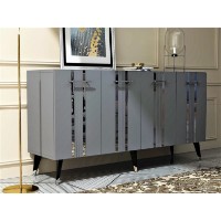 Тумба Trendy Asel Anthracit/Silver 150x80x40cm GTR006292 фото №5 — интернет-магазин Desire.md