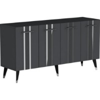 Тумба Trendy Asel Anthracit/Silver 150x80x40cm GTR006292 фото №6 — интернет-магазин Desire.md