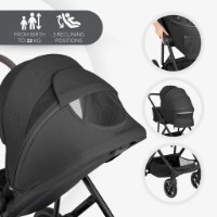 Carucior Kikka Boo 3in1 Chiara Black imaginea #3 — magazin online Desire.md