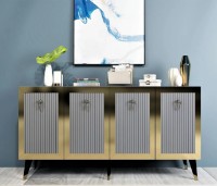 Dulăpior Trendy Bare Anthracit/Gold 150x80x40cm GTR006314