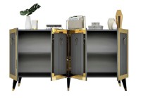 Dulăpior Trendy Bare Anthracit/Gold 150x80x40cm GTR006314 imaginea #4 — magazin online Desire.md