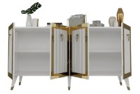 Dulăpior Trendy Bare White/Gold 150x80x40cm GTR006291 imaginea #4 — magazin online Desire.md