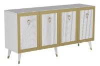 Dulăpior Trendy Bare White/Gold 150x80x40cm GTR006291 imaginea #5 — magazin online Desire.md