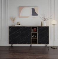 Dulăpior Trendy Clara Dark Brown/Bendir 142x83x35cm GTR001130