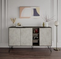 Dulăpior Trendy Clara Dark Brown/Lagina 142x83x35cm GTR001135