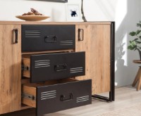 Dulăpior Trendy Cosmo Rio Pine Atlantic/Black 160x80x45cm GTR001231 imaginea #2 — magazin online Desire.md