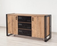 Dulăpior Trendy Cosmo Rio Pine Atlantic/Black 160x80x45cm GTR001231 imaginea #3 — magazin online Desire.md