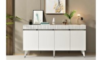 Dulăpior Trendy Defne White/Silver 150x80x40cm GTR006289