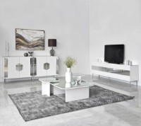 Dulăpior Trendy Dubai White/Silver 180x40x80cm GTR001209 imaginea #2 — magazin online Desire.md