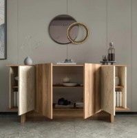 Тумба Trendy Diana Travertin/Walnut 180x81x40cm GTR006298 фото №2 — интернет-магазин Desire.md