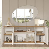 Dulăpior Trendy FR15-AW Pine Atlantic/White 180x75x44.5cm GTR001204 imaginea #3 — magazin online Desire.md