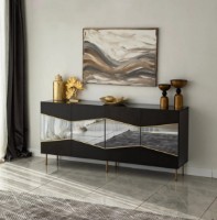 Dulăpior Trendy Frumos Black/Smoke 180x80x40cm GTR001216 imaginea #2 — magazin online Desire.md