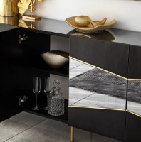 Dulăpior Trendy Frumos Black/Smoke 180x80x40cm GTR001216 imaginea #3 — magazin online Desire.md