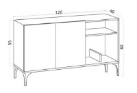 Dulăpior Trendy Galaxy DEC0075 White 120x80x40cm GTR001145 imaginea #4 — magazin online Desire.md