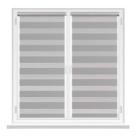 Rolete textile Msrolls Day Night Brilliant B/O 7160/18 Grey 0.80x1.70m imaginea #3 — magazin online Desire.md