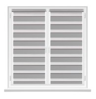 Rolete textile Msrolls Day Night Brilliant B/O 7160/18 Grey 0.90x1.70m imaginea #1 — magazin online Desire.md