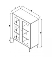 Dulăpior Trendy Hazeran Sideboard Oak 400x110x90cm GTR006224 imaginea #4 — magazin online Desire.md