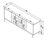 Dulăpior Trendy Jut Oak 180x20x41cm GTR006300 imaginea #4 — magazin online Desire.md