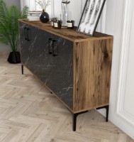 Dulăpior Trendy Kiev 160 Walnut/Black Marble 160x78x35cm GTR001155 imaginea #2 — magazin online Desire.md