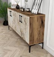 Dulăpior Trendy Kiev 160 Walnut/White Marble 160x78x35cm GTR001158 imaginea #2 — magazin online Desire.md
