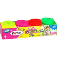 Пластилин Fatih Play Dough Mini Neon 4pcs (50610)