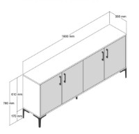 Dulăpior Trendy Kiev Walnut 180x78x35cm GTR001160 imaginea #4 — magazin online Desire.md