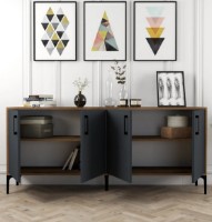 Dulăpior Trendy Kiev Walnut/Anthracit 180x78x35cm GTR001161 imaginea #2 — magazin online Desire.md
