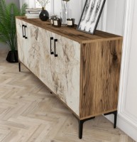 Dulăpior Trendy Kiev Walnut/White Marble 180x78x35cm GTR001165 imaginea #3 — magazin online Desire.md