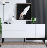 Dulăpior Trendy Lucky White/Black 180x80x40cm GTR006282