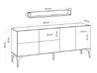 Dulăpior Trendy Lucky White/Black 180x80x40cm GTR006282 imaginea #3 — magazin online Desire.md