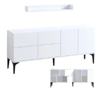 Dulăpior Trendy Lucky White/Black 180x80x40cm GTR006282 imaginea #4 — magazin online Desire.md