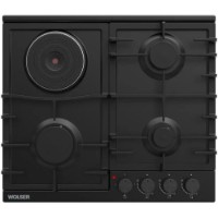 Plită incorporabilă mixt Wolser WL-BRD 603G1EL Black EN FFD