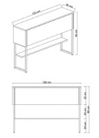 Dulăpior Trendy Luxe Silver/White 120x80x30cm GTR005832 imaginea #5 — magazin online Desire.md