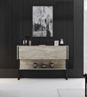 Dulăpior Trendy Luxe Travertine/Black 120x80x30cm GTR005833