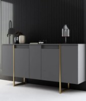 Dulăpior Trendy Luxe Anthracit/Gold 160x80x35cm GTR006247 imaginea #4 — magazin online Desire.md