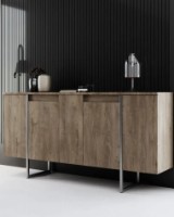 Dulăpior Trendy Luxe Walnut/Silver 160x80x35cm GTR006251 imaginea #4 — magazin online Desire.md
