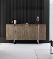 Dulăpior Trendy Luxe Walnut/Silver 160x80x35cm GTR006251 imaginea #1 — magazin online Desire.md