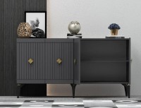 Dulăpior Trendy Midas Anthracit/Gold 150x79x40cm GTR006210 imaginea #3 — magazin online Desire.md