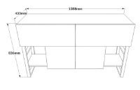 Тумба Trendy ML25-A Pine Atlantic 138x83x43cm GTR001200 фото №4 — интернет-магазин Desire.md