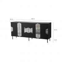 Dulăpior Trendy Milano Black/Smoke 180x80x40cm GTR001214 imaginea #4 — magazin online Desire.md
