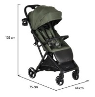 Carucior Moni Airwalk Cabin Size Deep Green imaginea #3 — magazin online Desire.md