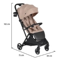 Carucior Moni Airwalk Cabin Size Cloud Pink imaginea #3 — magazin online Desire.md