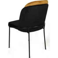 Scaun Trendy Dore 142 Black/Mustard 86x55x54cm GTR006880 2pcs imaginea #2 — magazin online Desire.md