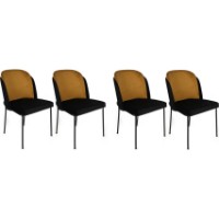 Комплект для столовой Trendy Dore 142 Black/Mustard 86x55x54cm GTR006805 4pcs