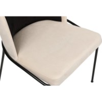 Scaun Trendy Dore 145 Cream/Black 90x43x49cm GTR006760 2pcs imaginea #4 — magazin online Desire.md