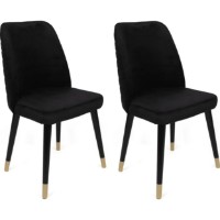 Scaun Trendy Hugo 366 Black/Gold 90x50x49cm GTR006898 2pcs imaginea #1 — magazin online Desire.md