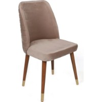 Scaun Trendy Hugo 384 Beige/Walnut/Gold 90x50x49cm GTR006826 4pcs imaginea #4 — magazin online Desire.md