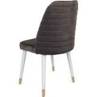 Scaun Trendy Hugo 401 Anthracit/White/Gold 90x50x49cm GTR006829 4pcs imaginea #4 — magazin online Desire.md