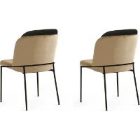 Scaun Trendy DR 145 Beige/Black 86x55x54cm GTR006939 4pcs imaginea #4 — magazin online Desire.md