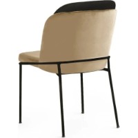 Scaun Trendy DR 145 Beige/Black 86x55x54cm GTR006939 4pcs imaginea #5 — magazin online Desire.md